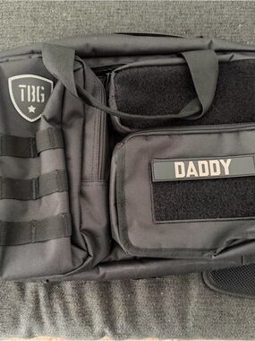 Kids Black Tactical diaper Bag